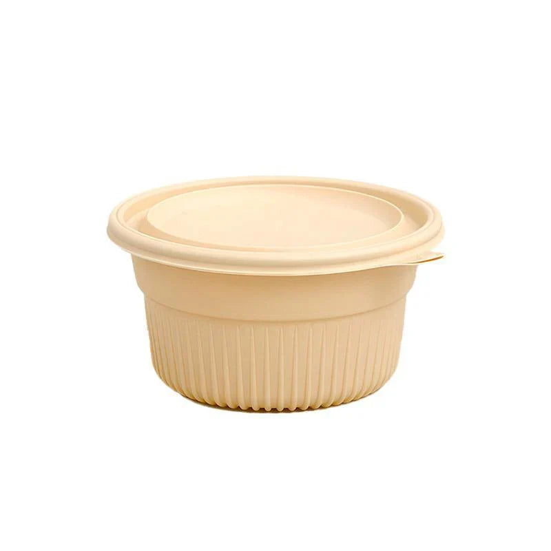 Durable Disposable Bowl with Lid for Convenient Serving
