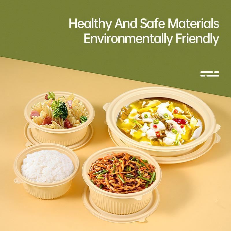 Durable Disposable Bowl with Lid for Convenient Serving