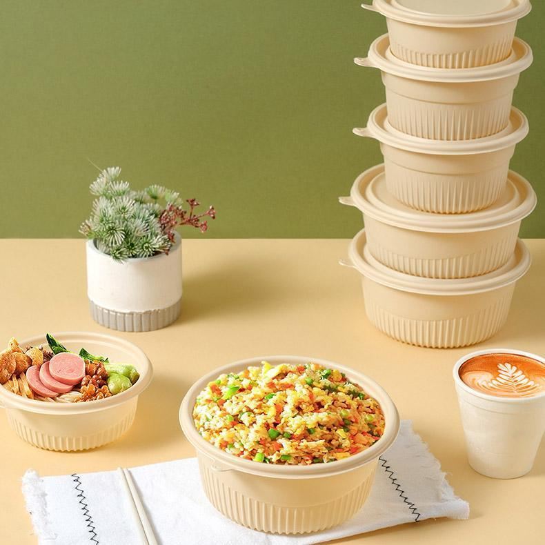 Durable Disposable Bowl with Lid for Convenient Serving