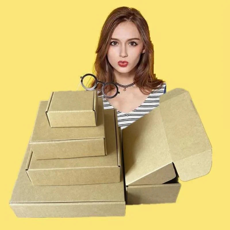 Stack of flat Carton Boxes ready to be assembled