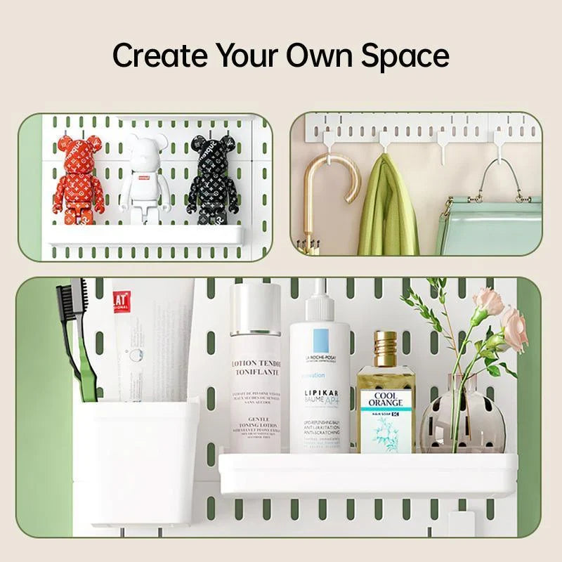 Efficient Peg Board and Hooks Storage Solution