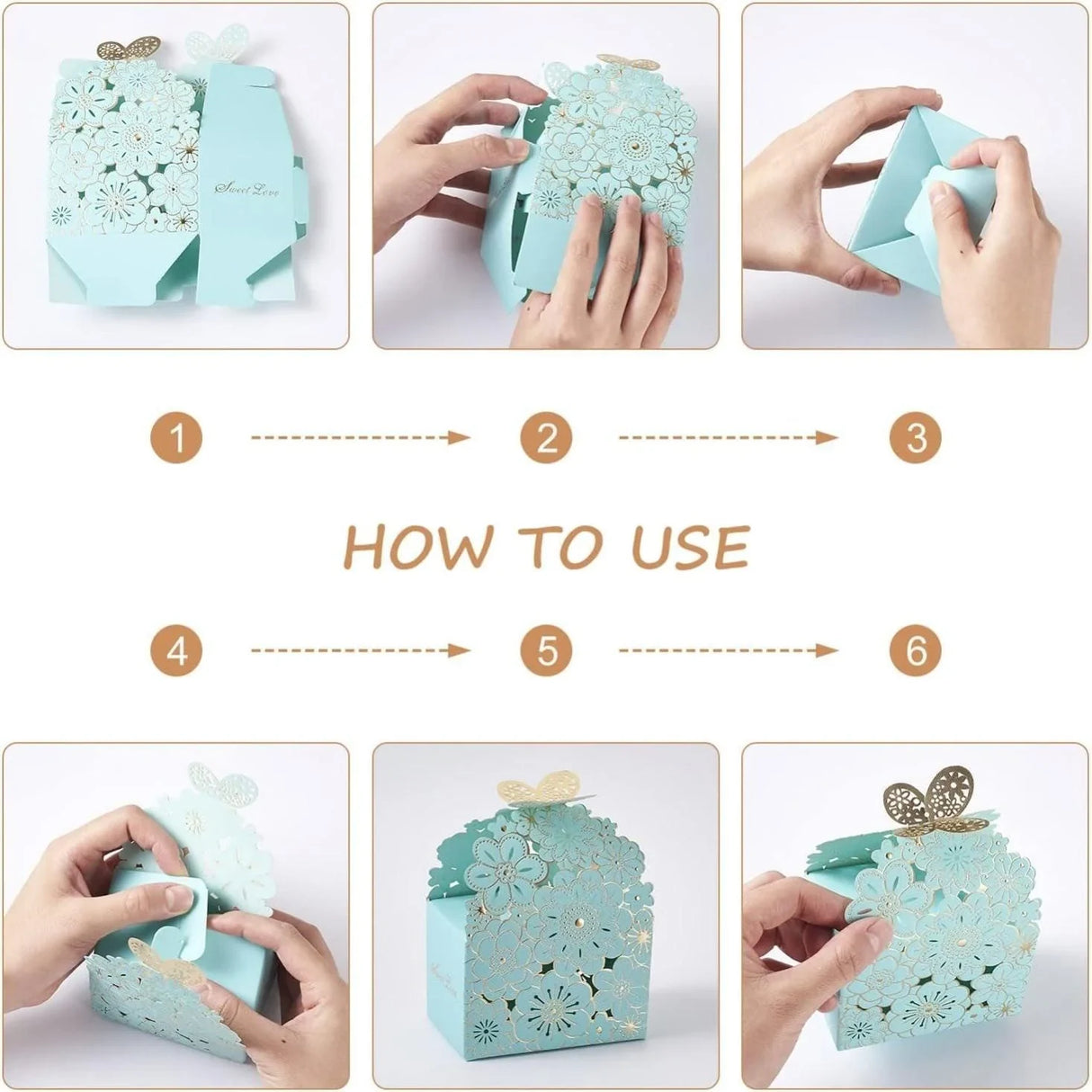 Elegant and durable party favour boxes for celebrations