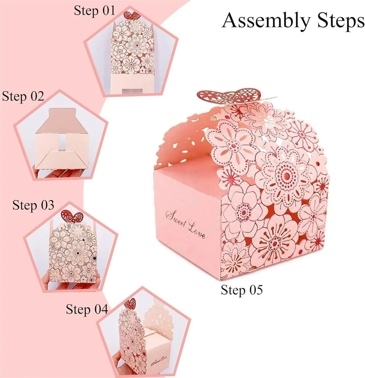 Elegant and durable party favour boxes for celebrations