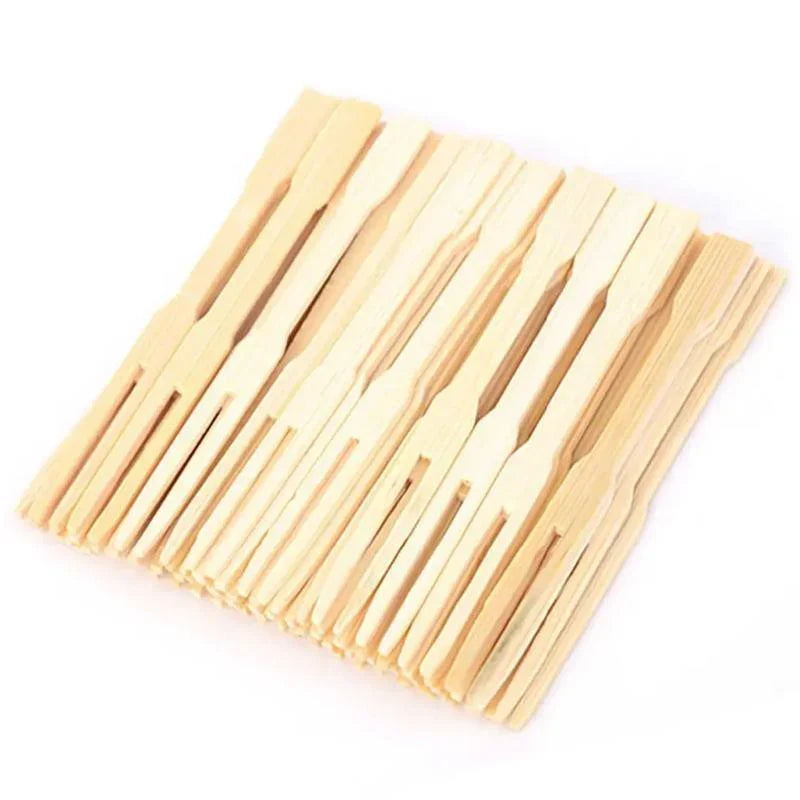 Bamboo Fruit Forks for Catering