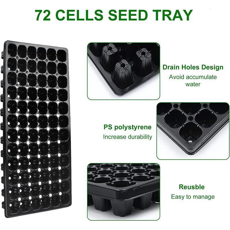 Durable and efficient seedling tray for gardening