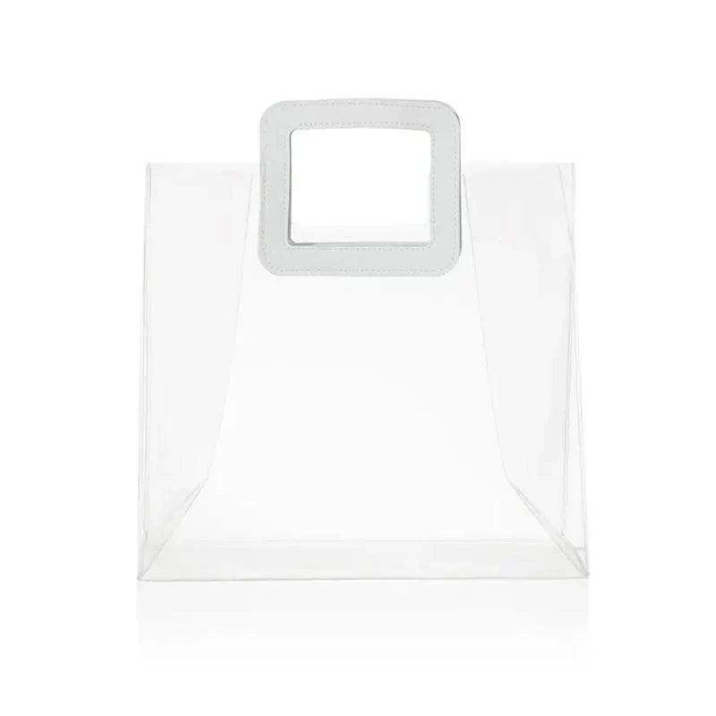Elegant clear bags for presents with sturdy handles