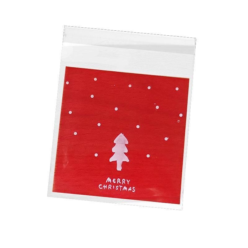 Assorted Christmas Gift Pouches decorated with festive ribbons and snowflakes