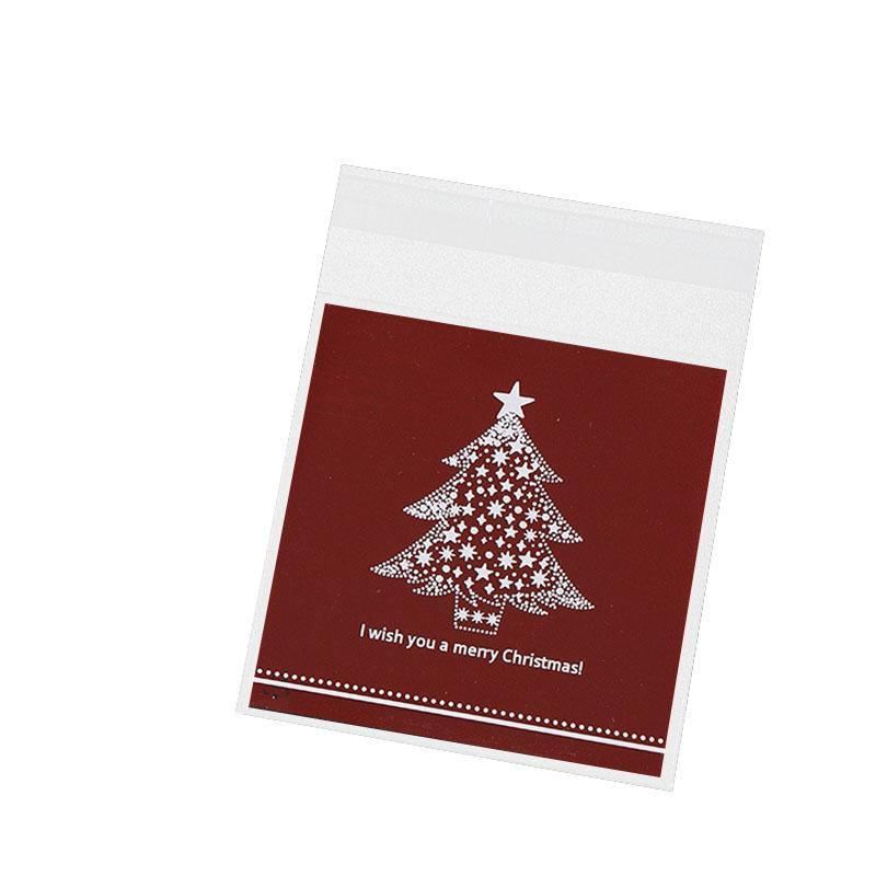 Assorted Christmas Gift Pouches decorated with festive ribbons and snowflakes