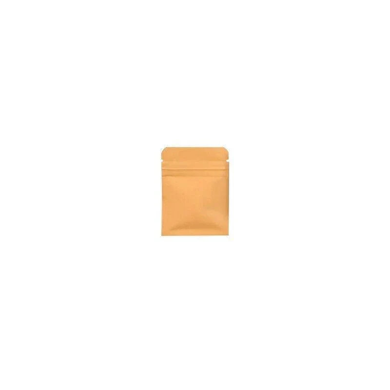 Set of durable brown kraft paper bags with aluminum foil