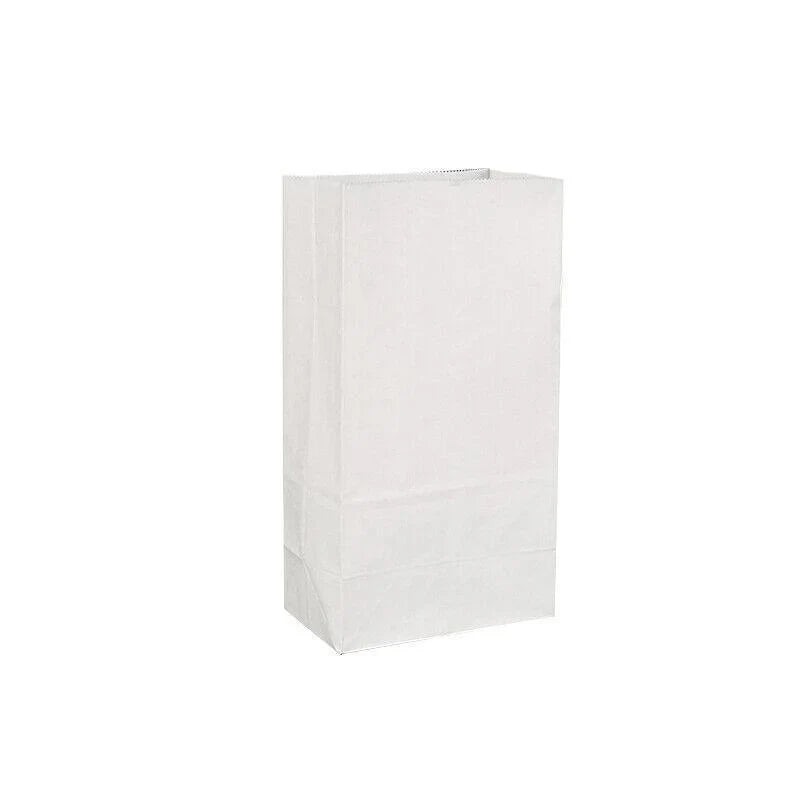 Elegant and durable white paper bags with bread