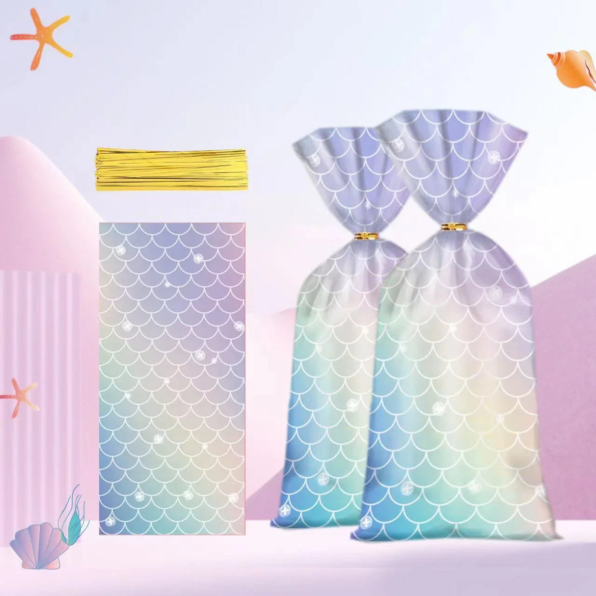 Enhance Your Party with Aqua Fantasy Cookie Bags