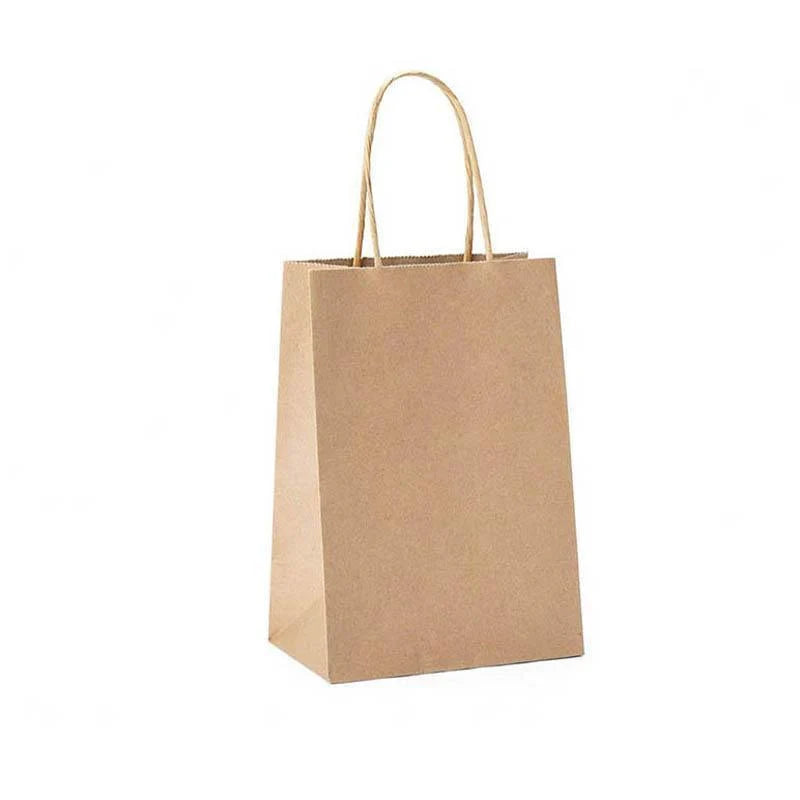 A selection of Paper Bags with Handles in various sizes on a store display