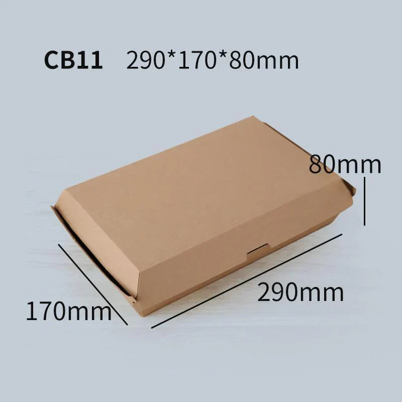 Durable burger box with secure closure and eco-friendly design