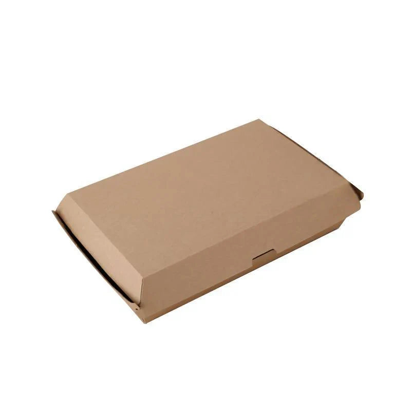 Durable burger box with secure closure and eco-friendly design