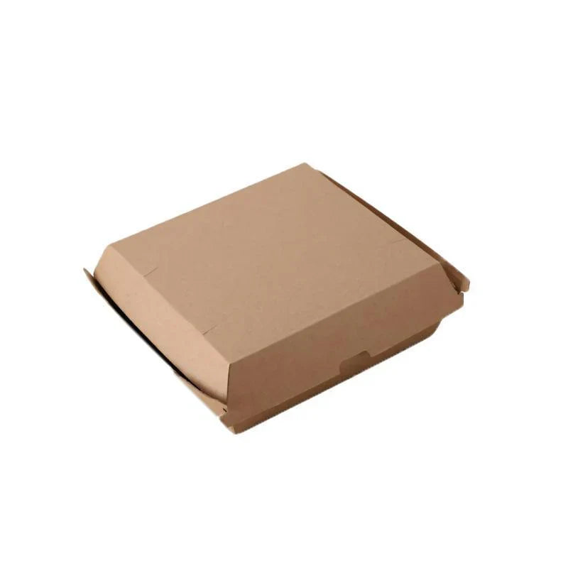 Durable burger box with secure closure and eco-friendly design