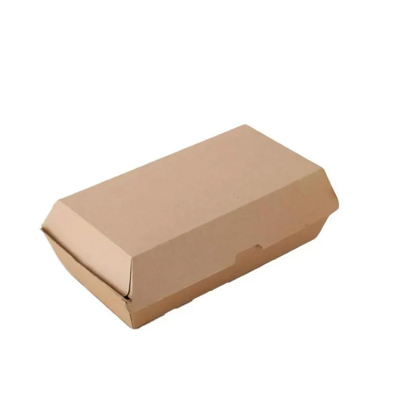 Durable burger box with secure closure and eco-friendly design