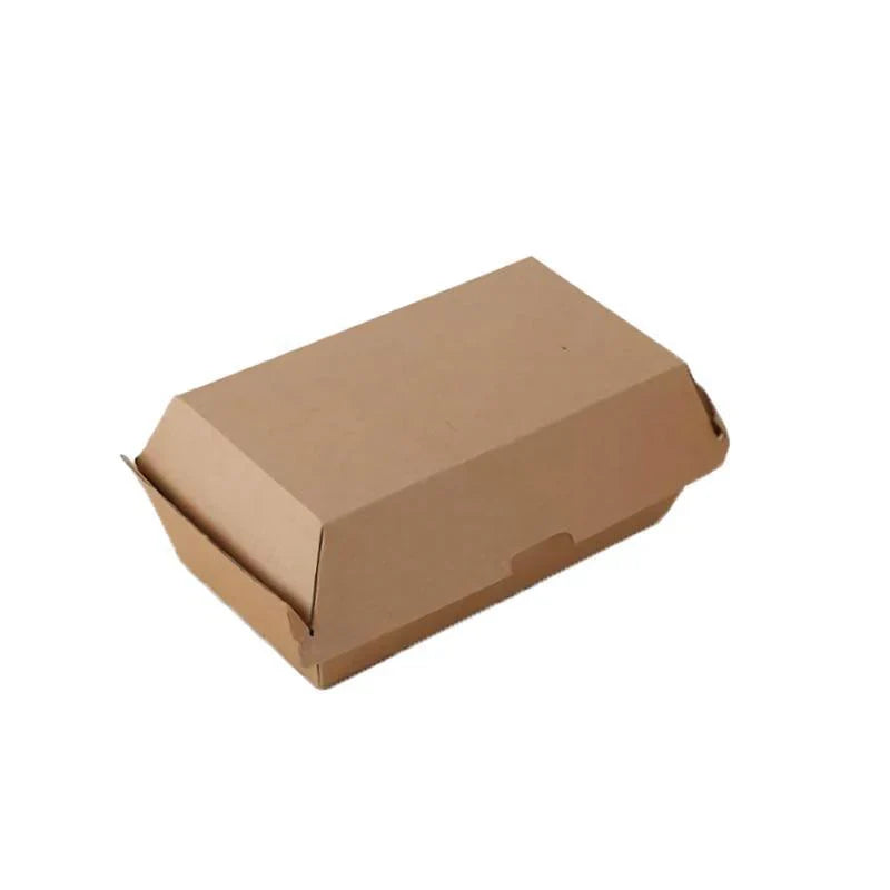 Durable burger box with secure closure and eco-friendly design