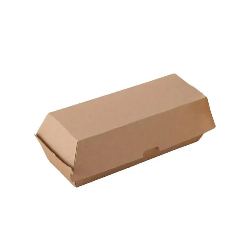 Durable burger box with secure closure and eco-friendly design