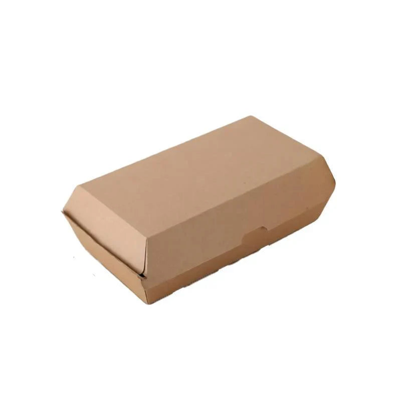 Durable burger box with secure closure and eco-friendly design