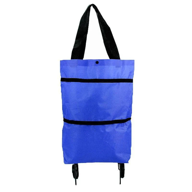 High-quality foldable shopping trolley with ergonomic handle and sturdy wheels