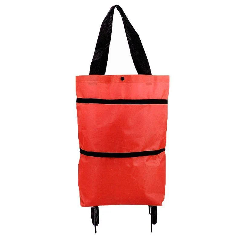High-quality foldable shopping trolley with ergonomic handle and sturdy wheels