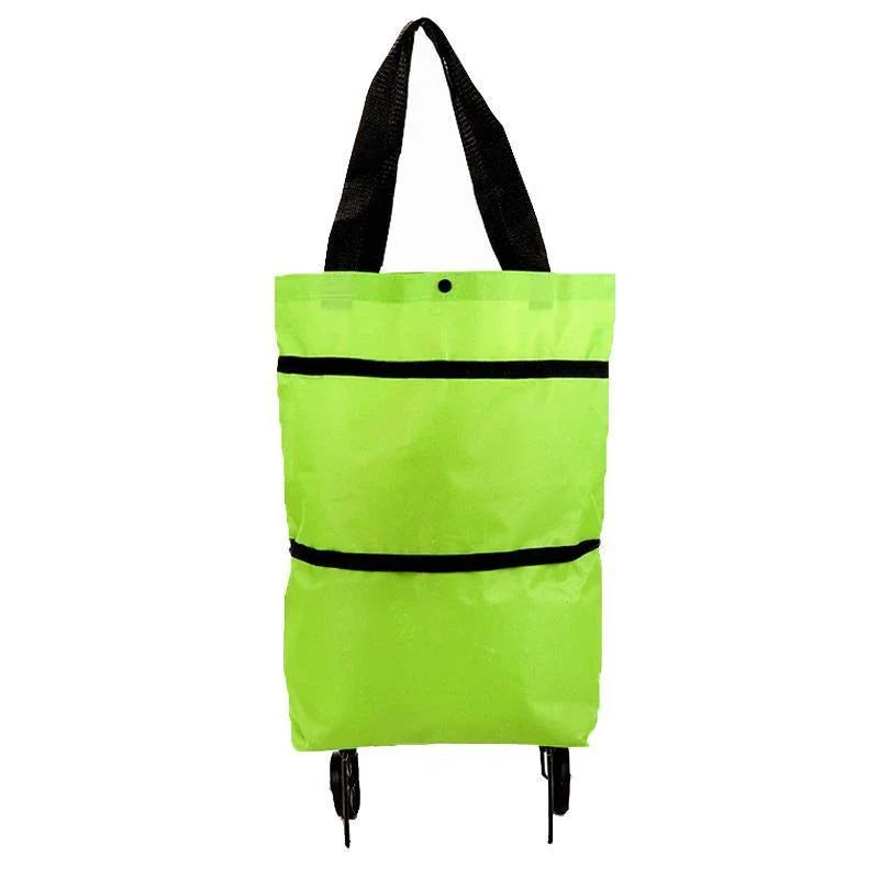 High-quality foldable shopping trolley with ergonomic handle and sturdy wheels