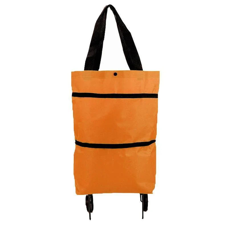 High-quality foldable shopping trolley with ergonomic handle and sturdy wheels