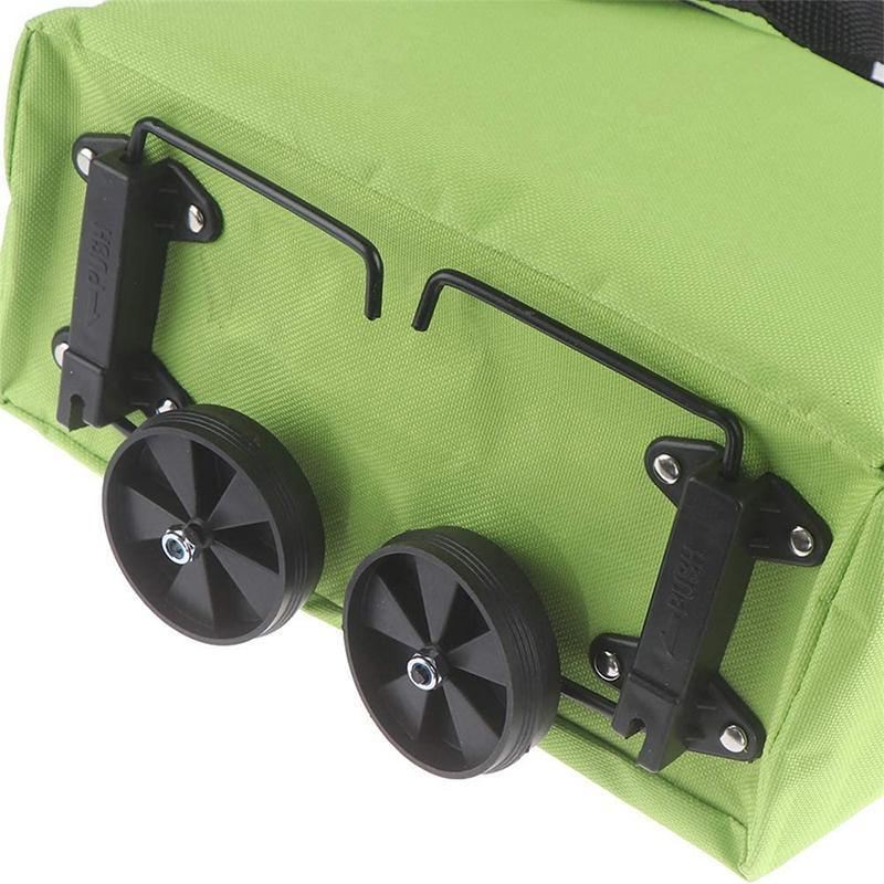 High-quality foldable shopping trolley with ergonomic handle and sturdy wheels