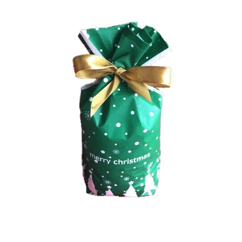 Christmas-themed candies in festive lolly bags