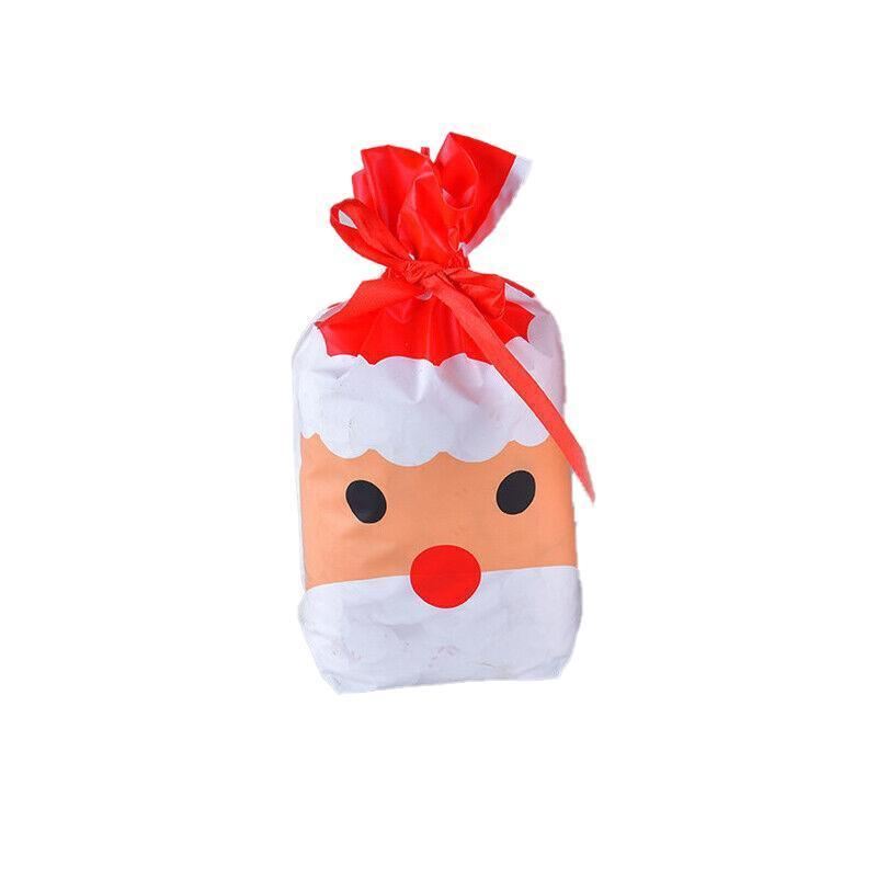 Christmas-themed candies in festive lolly bags