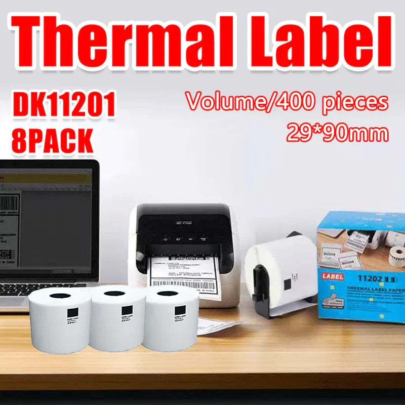 Thermal Printers Shipping Labels 400 Labels per Roll 8 Rolls