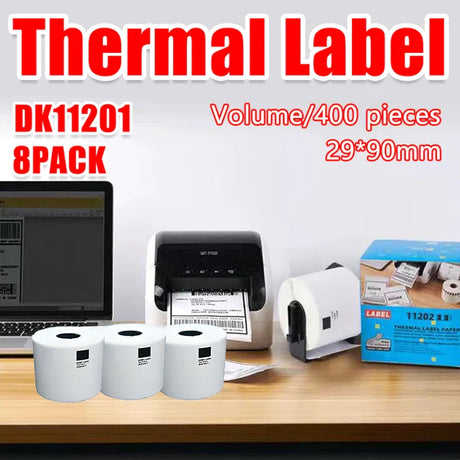 Thermal Printers Shipping Labels 400 Labels per Roll 8 Rolls