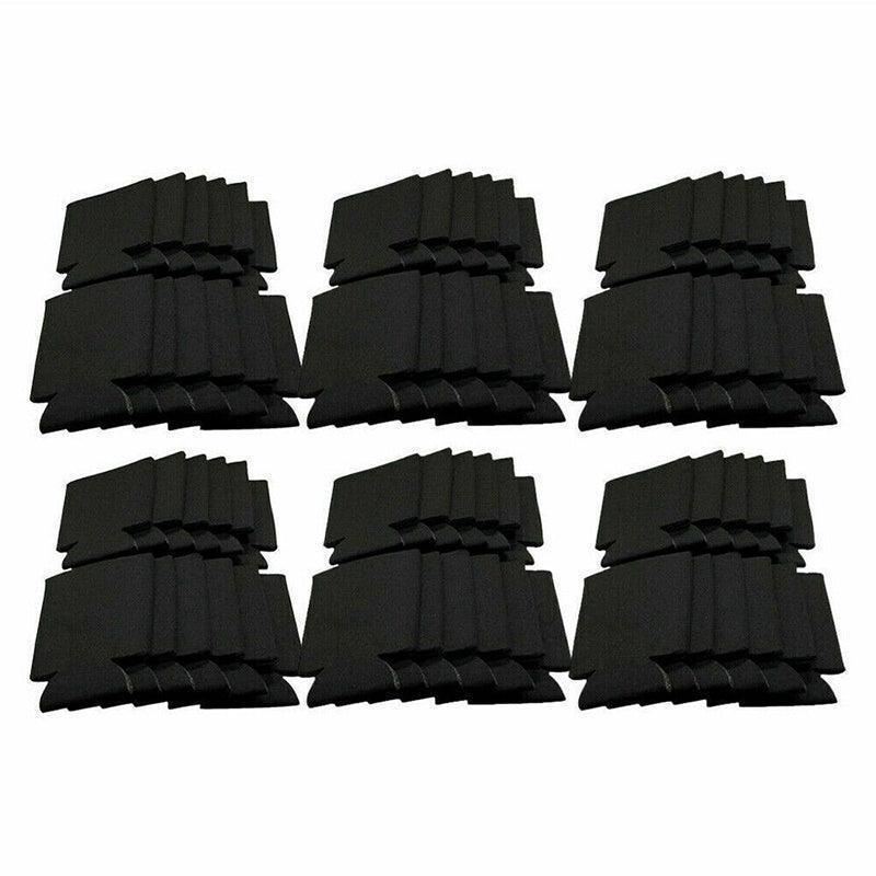 Foldable Can Sleeves 10-50PCS Black Neoprene Beer Coke Cup Sleeves - Discount Packaging Warehouse