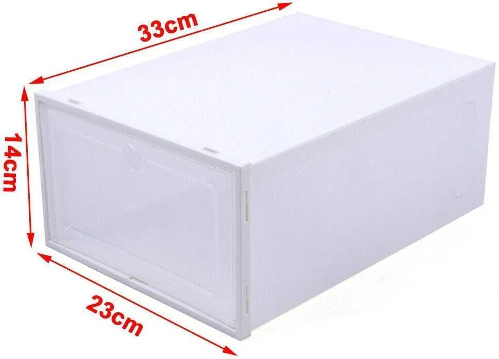 Foldable Shoe Storage Boxes 12PCS 33x23x14cm PP - Discount Packaging Warehouse