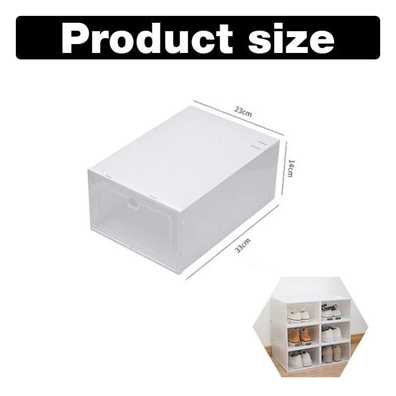 Foldable Shoe Storage Boxes 12PCS 33x23x14cm PP - Discount Packaging Warehouse