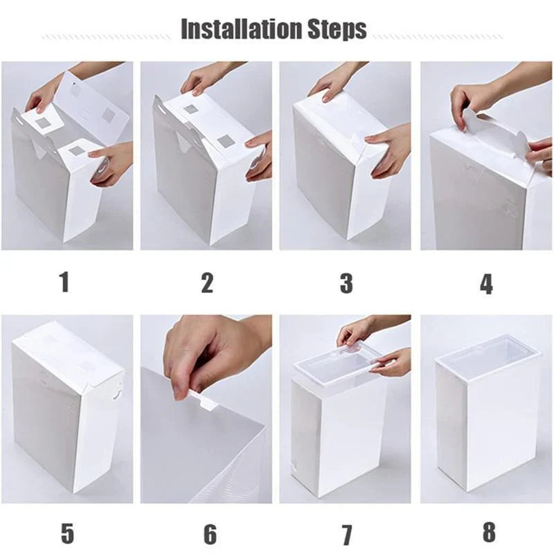 Foldable Shoe Storage Boxes 12PCS 33x23x14cm PP - Discount Packaging Warehouse