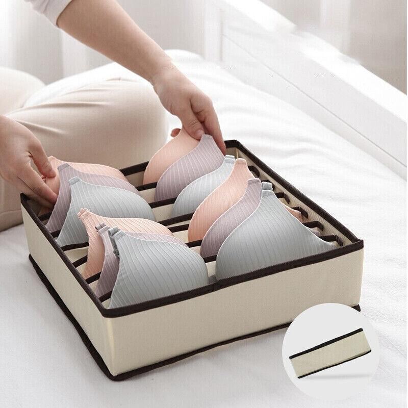 Foldable Storage Drawer Organizer Set 4PCS/Set 2Colours Non-woven Fabric - Discount Packaging Warehouse