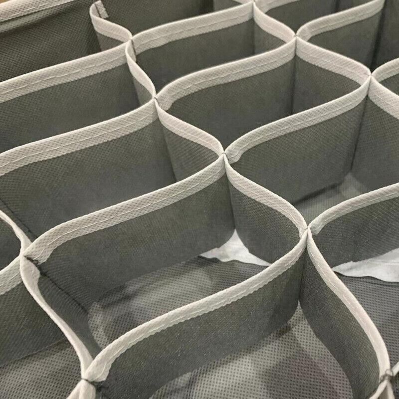 Foldable Storage Drawer Organizer Set 4PCS/Set 2Colours Non-woven Fabric - Discount Packaging Warehouse