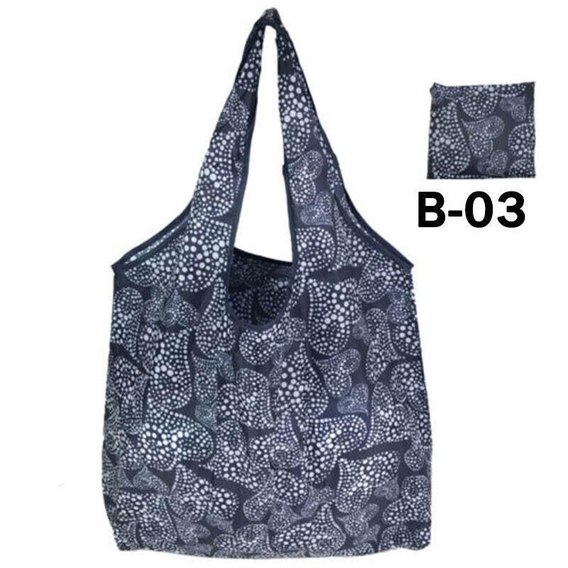 Foldable Waterproof Shopping Bag 1PC 41 Styles 46x8x35cm Polyester Grocery bag - Discount Packaging Warehouse