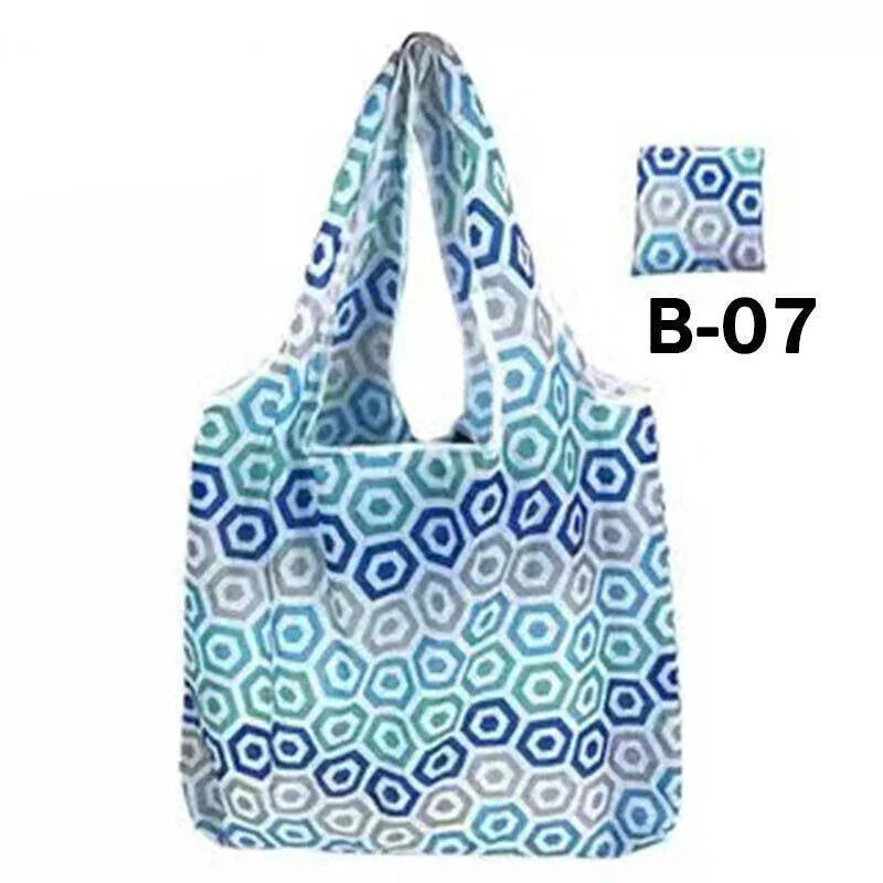Foldable Waterproof Shopping Bag 1PC 41 Styles 46x8x35cm Polyester Grocery bag - Discount Packaging Warehouse