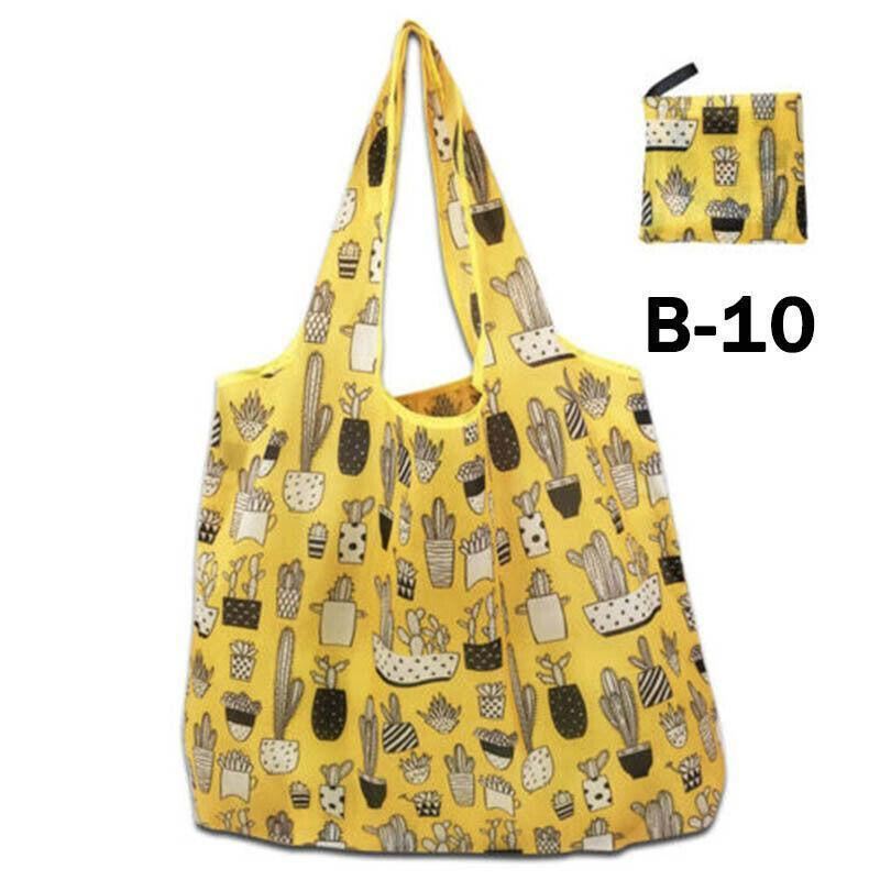 Foldable Waterproof Shopping Bag 1PC 41 Styles 46x8x35cm Polyester Grocery bag - Discount Packaging Warehouse