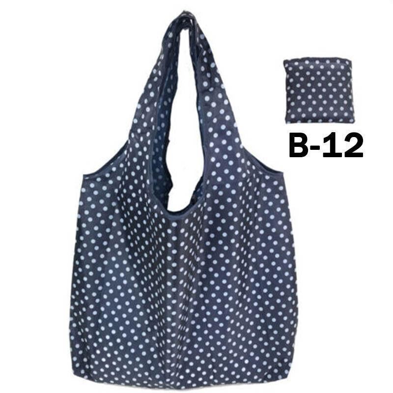 Foldable Waterproof Shopping Bag 1PC 41 Styles 46x8x35cm Polyester Grocery bag - Discount Packaging Warehouse