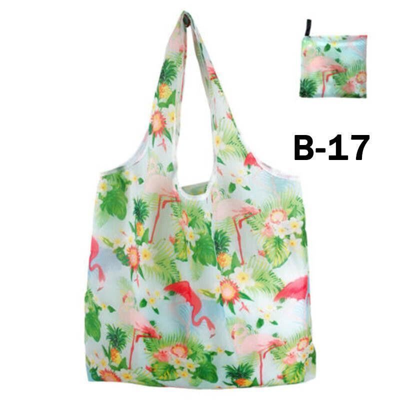 Foldable Waterproof Shopping Bag 1PC 41 Styles 46x8x35cm Polyester Grocery bag - Discount Packaging Warehouse