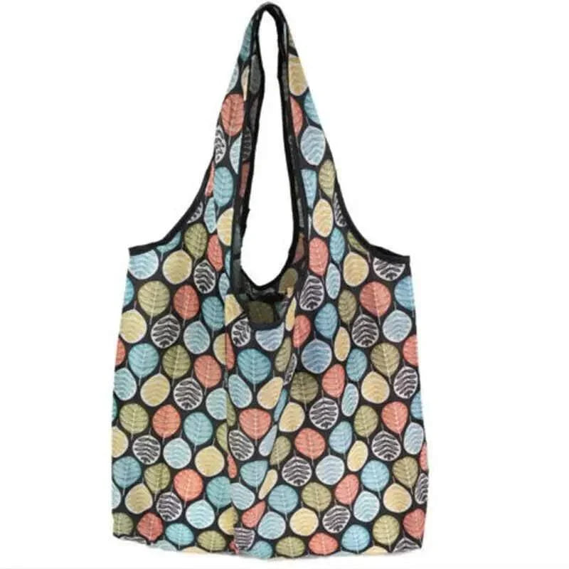 Foldable Waterproof Shopping Bag 1PC 41 Styles 46x8x35cm Polyester Grocery bag - Discount Packaging Warehouse