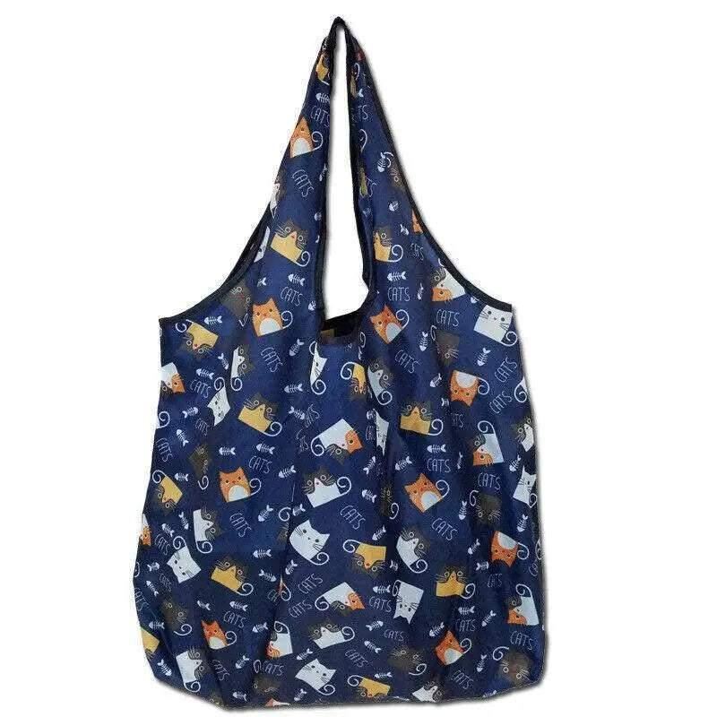 Foldable Waterproof Shopping Bag 1PC 41 Styles 46x8x35cm Polyester Grocery bag - Discount Packaging Warehouse