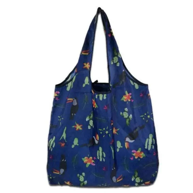 Foldable Waterproof Shopping Bag 1PC 41 Styles 46x8x35cm Polyester Grocery bag - Discount Packaging Warehouse