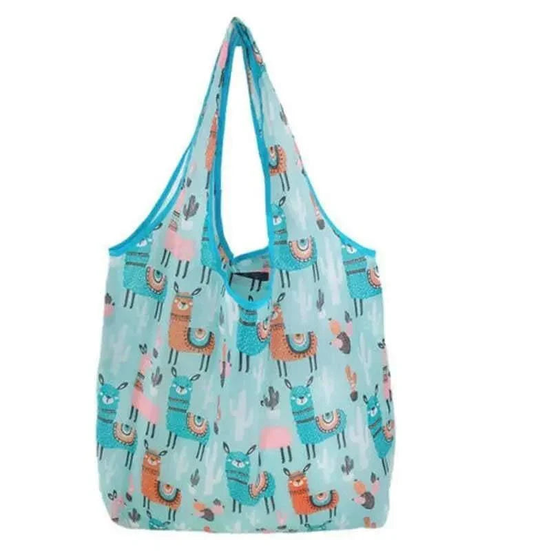 Foldable Waterproof Shopping Bag 1PC 41 Styles 46x8x35cm Polyester Grocery bag - Discount Packaging Warehouse