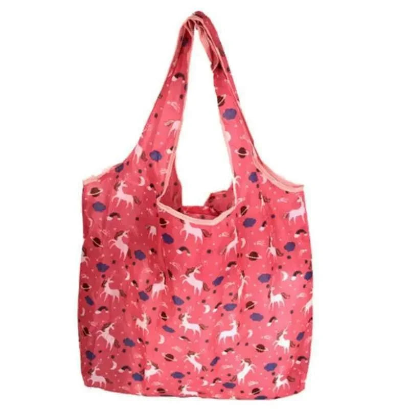 Foldable Waterproof Shopping Bag 1PC 41 Styles 46x8x35cm Polyester Grocery bag - Discount Packaging Warehouse