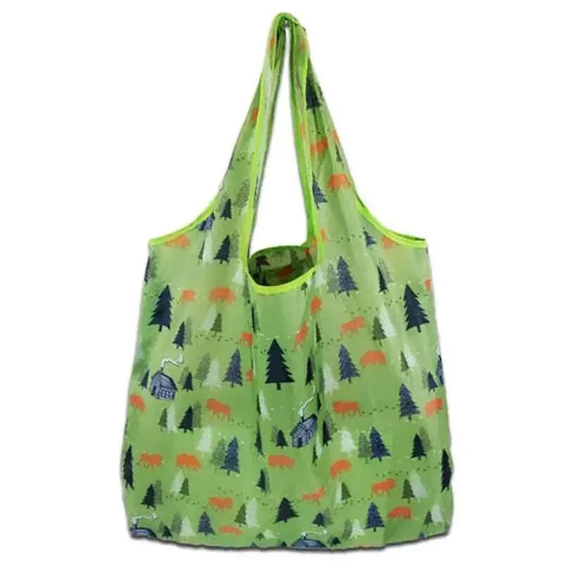 Foldable Waterproof Shopping Bag 1PC 41 Styles 46x8x35cm Polyester Grocery bag - Discount Packaging Warehouse