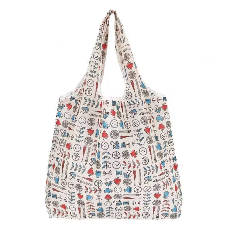 Foldable Waterproof Shopping Bag 1PC 41 Styles 46x8x35cm Polyester Grocery bag - Discount Packaging Warehouse